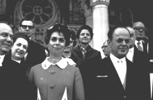 Η Δέσποινα Παπαδοπούλου με τον σύζυγό της, δικτάτορα, Γεώργιο Παπαδόπουλο