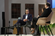 Ο Κυριάκος Μητσοτάκης σε εκδήλωση της Google