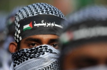 Υποστηρικτές του ισλαμικού πολιτικού κόμματος Jamat-e-Islami παρευρίσκονται σε συγκέντρωση αλληλεγγύης προς τον παλαιστινιακό λαό στο Καράτσι του Πακιστάν