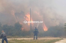 Μεγάλη φωτιά στη Σούδα