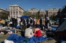 Φοιτητές του Κολούμπια συμμετέχουν σε κινητοποίηση υπέρ των Παλαιστινίων