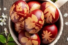 Βαμμένα κόκκινα αυγά