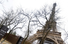 πυργος αιφελ, δρομος, γρασιδι, φραχτης