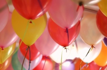 πολυχρωμα μπαλόνια