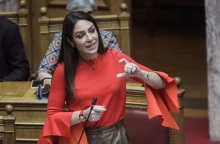 Η υπουργός Εργασίας, Δόμνα Μιχαηλίδου 