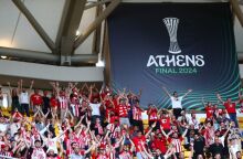 «Ζεσταίνεται» η ατμόσφαιρα στην «Opap Arena» - Γεμίζει με φιλάθλους του Ολυμπιακού και της Φιορεντίνα