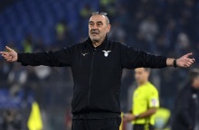 Ο Μαουρίτσιο Σάρι στη θητεία του στη Λάτσιο