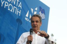 Ο πρωθυπουργός Κυριάκος Μητσοτάκης στο Πεδίον του Άρεως 