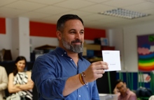 Ο αρχηγός του ισπανικού ακροδεξιού κόμματος Vox Σαντιάγο Αμπασκάλ 