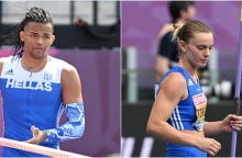 Ο Εμμανουήλ Καραλής και η Ελίνα Τζένγκο στο Ευρωπαϊκό πρωτάθλημα στίβου στη Ρώμη 