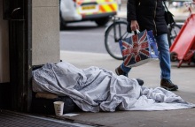 Βρετανία: Αριθμός-ρεκόρ των άστεγων στο Λονδίνο