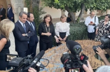 Στο Προεδρικό Μέγαρο της Κύπρου ο Κυριάκος Μητσοτάκης