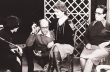 Ο Γιώργος Παπαστεφάνου με τη Δάφνη Τζαφέρη, την Μαρινέλλα και την Σωτηρία Μπέλλου