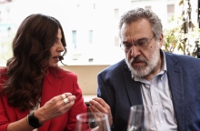 Η Πόπη Τσαπανίδου με τον Όθωνα Ηλιόπουλο