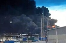 Ουκρανική επίθεση έπληξε το λιμάνι Kavkaz στο Κρασνοντάρ - Φλέγονται δεξαμενές καυσίμων