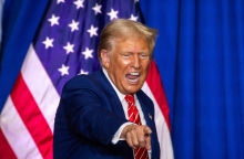 Ο Ντόναλντ Τραμπ σε προεκλογική του ομιλία