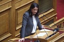 Η Υπουργός Εργασίας και Κοινωνικής Ασφάλισης Νίκη Κεραμέως
