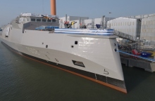 Τελετή καθέλκυσης της δεύτερης φρεγάτας Belharra «ΝΕΑΡΧΟΣ», από τα ναυπηγεία του Naval Group στο Λοριάν της Γαλλίας