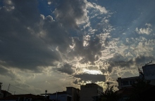 ουρανος, συννεφα, ηλιος