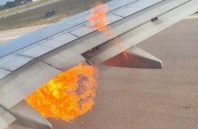 Στιγμές πανικού για 184 επιβάτες της Ryanair - Ξέσπασε φωτιά στο φτερό του αεροπλάνου