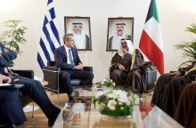 Ο Κυριάκος Μητσοτάκης με τον Πρίγκιπα Διάδοχο της Σαουδικής Αραβίας Mohammed bin Salman