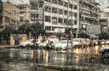 βροχή, αυτοκίνητα