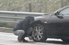 οχημα, οδηγος, χιονια, αντιολισθητικές αλυσίδες