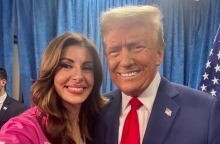 Η Μόργκαν Ορτάγκους με τον Ντόναλντ Τραμπ 