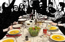 Πρόσκληση σε δείπνο με θέμα τη φιλία