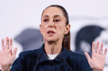 Η πρόεδρος του Μεξικoύ, Κλαούντια Σεϊνμπάουμ 