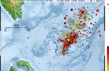 ΕΚΠΑ για Σαντορίνη-Αμοργό: Πάνω από 14.000 δονήσεις από τις 26 Ιανουαρίου