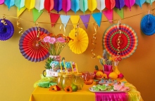 τραπεζι, γλυκα, χυμοι, παρτι