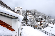 χιονια, σπιτια, χωριο