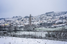 χιονισμενο χωριο