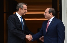 Συνάντηση Μητσοτάκη - Αλ Σίσι στο Μαξίμου