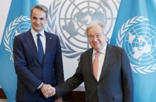 Συνάντηση Μητσοτάκη - Γκουτέρες στη Νέα Υόρκη