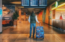 επιβατης, αεροδρομιο, βαλιτσα