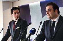 Συνάντηση του υπουργού Εθνικής Οικονομίας και Οικονομικών Κυριάκου Πιερρακάκη με τον Επίτροπο Κλίματος, Μηδενικού Ισοζυγίου Εκπομπών και Καθαρής Ανάπτυξης της ΕΕ, Wopke Hoekstra