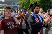 Φοιτητές του Χάρβαρντ διαδηλώνουν