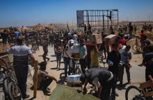 Χαμάς, παλαιστινιοι, τροφιμα, οχλος