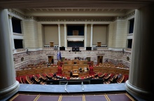 Στιγμιότυπο από την Ολομέλεια της Βουλής