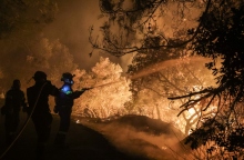 φωτια, Χίος