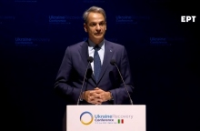 O πρωθυπουργός Κυριάκος Μητσοτάκης στη Ρώμη