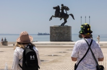 Καιρός, καυσωνας, παραλια Θεσσαλονικης