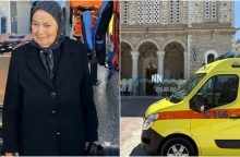 Συγκινητικό αντίο στην Αθηνά Παπαχρήστου - Ηχήσε η σειρήνα του ασθενοφόρου που είχε δωρίσει στο ΕΚΑΒ