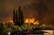 φωτιά στο Χελιδόνι Αρχαίας Ολυμπίας
