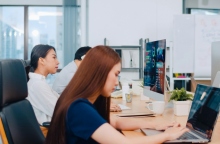 Κίνα, γραφειο, υπαλληλοι