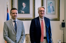 Ο Δήμαρχος Αθηναίων, Χάρης Δούκας με τον πρόεδρο του ΣτΕ, Μιχάλη Πικραμένο