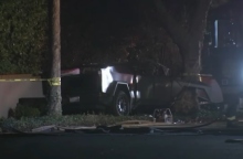 Tesla Cybertruck μετα απο τροχαιο