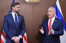 O αντιπρόεδρος των ΗΠΑ Τζ. Ντ. Βανς με τον Ισραηλινό πρωθυπουργό Μπενιαμίν Νετανιάχου στην Ιερουσαλήμ